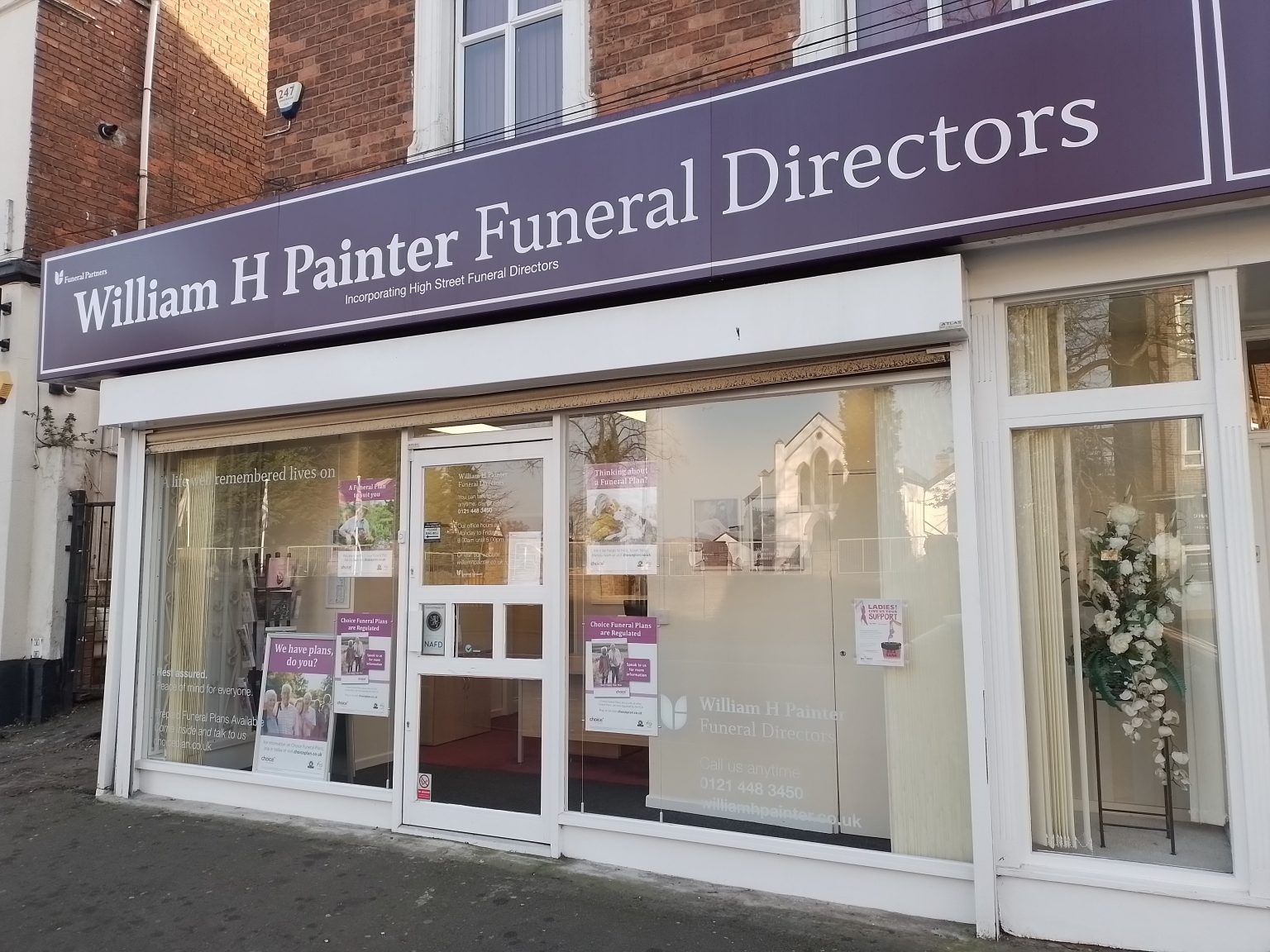 William H Painter Funeral Directors | South Yardley, Castle Bromwich